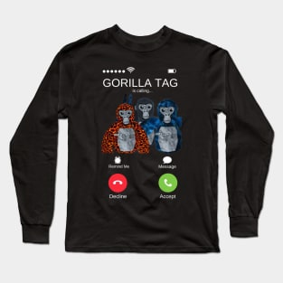 Gorilla Tag VR Gamer Merch Monke Long Sleeve T-Shirt